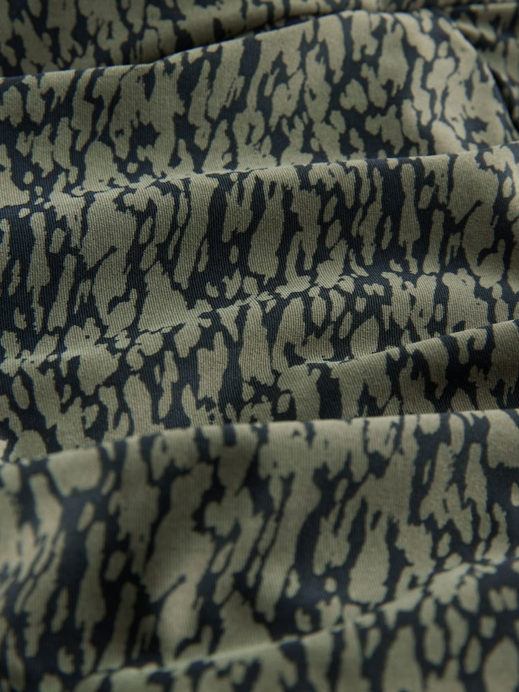 Vert kaki/noir - Maillot de bain jupe avec contrôle du ventre - Image 8 of 10