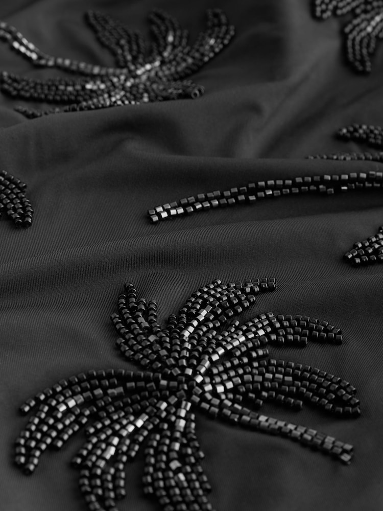 Black Palm Beaded - Bañador con efecto reductor en el vientre y bordados - Imagen 8 de 8