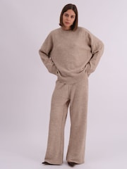 Natural - Religion Oversized Rick Crew Neck Co-ord Jumper With Exposed Seams - Imagen 4 de 6