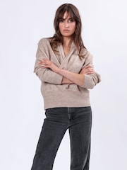 Religion Natural Shawl Collar Wrap Over Style Liberty Jumper - Image 2 of 6