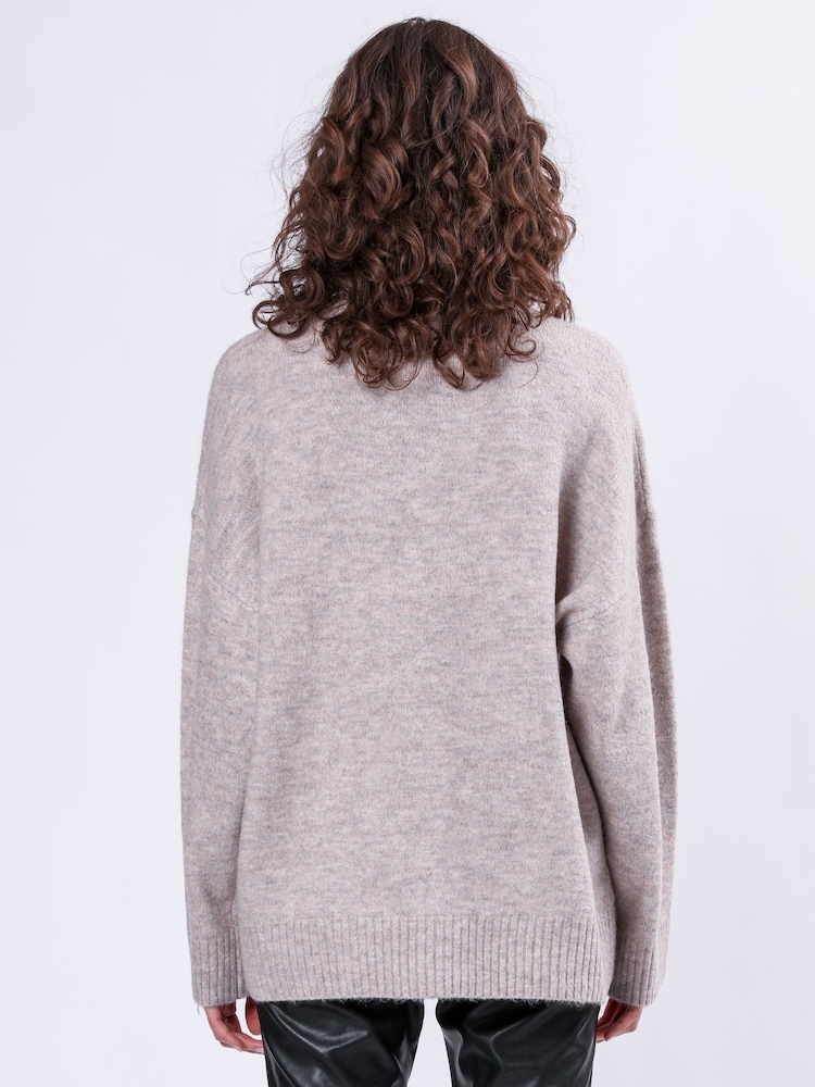 Religion Nude Oversized Rock N Roll Lightning Bolt Jumper in Soft Yarn - Image 3 of 6