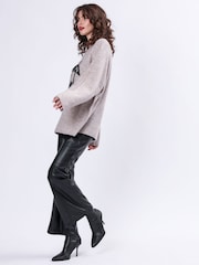 Religion Nude Oversized Rock N Roll Lightning Bolt Jumper in Soft Yarn - Image 5 of 6