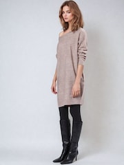 Religion Natural Nebula Knitted off the Shoulder Tunic Dress - Image 5 of 6