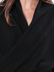Religion Black Shawl Collar Wrap Over Style Liberty Jumper - Image 6 of 6