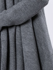 Religion Grey Unite Draped Maxi Cardigan In Textured Soft Yarn - Image 6 of 6