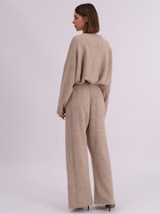 Religion Natural Rick Slouchy and Soft Knitted Co-ord Lounge Trousers - Image 2 of 6