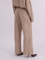 Religion Natural Rick Slouchy and Soft Knitted Co-ord Lounge Trousers - Image 3 of 6