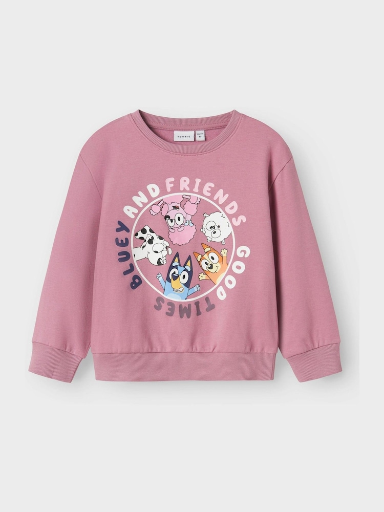 Name It Pink Long Sleeve Bluey Sweatshirt - Image 2 of 4