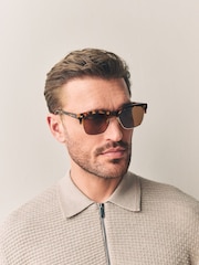 Brown Signature Sunglasses - Image 1 of 1