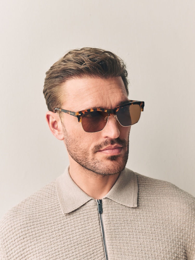 Brown Signature Sunglasses - Image 1 of 1