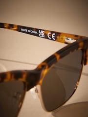 Tortoiseshell Brown Signature Sunglasses - Image 4 of 6