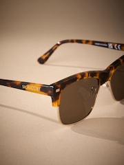 Tortoiseshell Brown Signature Sunglasses - Image 5 of 6