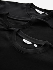 Noir - Coupe ample - Lot de 3 t-shirts épais - Image 7 de 8