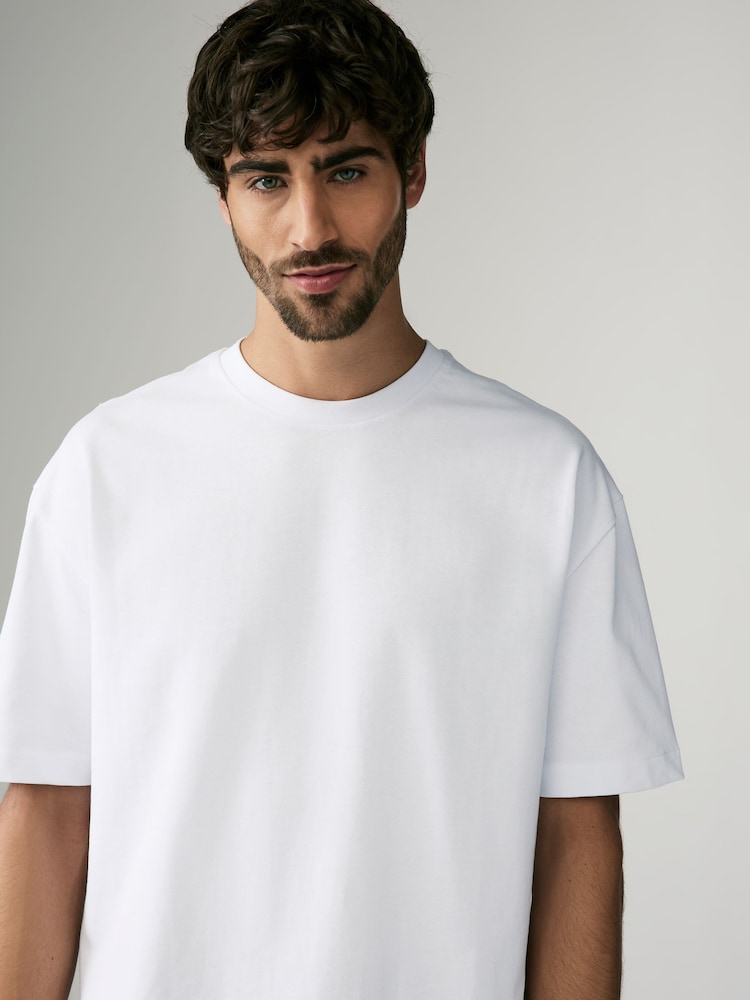 Weiß - Bequeme Passform - Schwere T-Shirts im 3er-Pack - Image 5 of 8