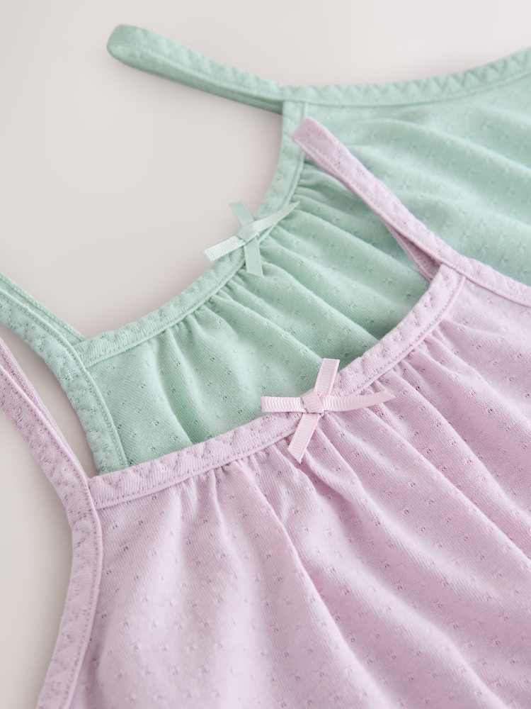 Purple/Aqua Camisole Nighties 2 Pack (2-12yrs) - Image 6 of 6