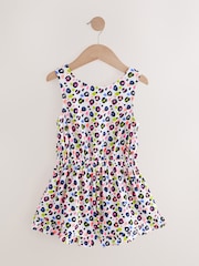 Bright Leopard Print Bow Detail Playsuit (3-16yrs) - Image 6 of 9