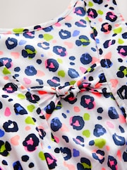 Bright Leopard Print Bow Detail Playsuit (3-16yrs) - Image 8 of 9