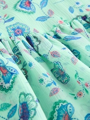 Verde floral - Frill Summer Dress (3-16yrs) - Imagen 7 de 8