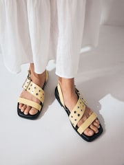 Buttermilk Yellow Forever Comfort® Buckle Strap Sandals - Image 2 of 10