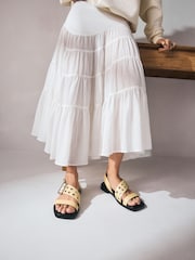 Buttermilk Yellow Forever Comfort® Buckle Strap Sandals - Image 4 of 10