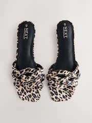 Leopard Forever Comfort® Woven Strap Mules - Image 1 of 7