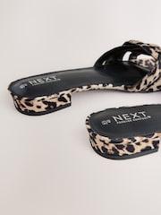 Leopard Forever Comfort® Woven Strap Mules - Image 6 of 7