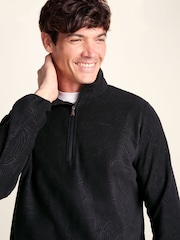 Crno - Tog 24 Charlton Printed Midweight Microfleece Half Zip Fleece - Slika 5 od 6
