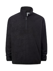 Crno - Tog 24 Charlton Printed Midweight Microfleece Half Zip Fleece - Slika 6 od 6