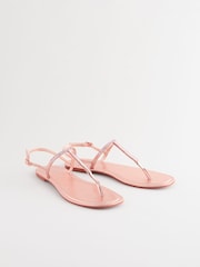 Couro ouro rosa - Sandalsde tira fina Forever Comfort ® com biqueira em T e biqueira em T - Imagem 4 de 9