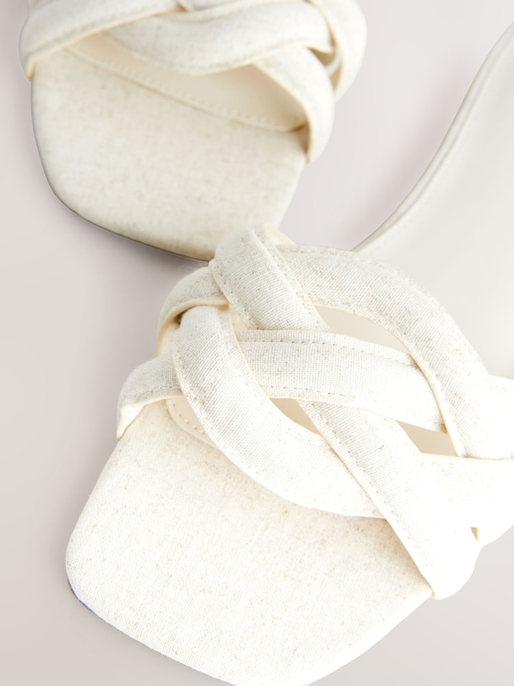 Crème neutre - Mules à brides tissées Forever Comfort® - Image 8 of 9