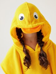 Regatta Yellow Kids Animal Towel Robe - Image 4 of 7