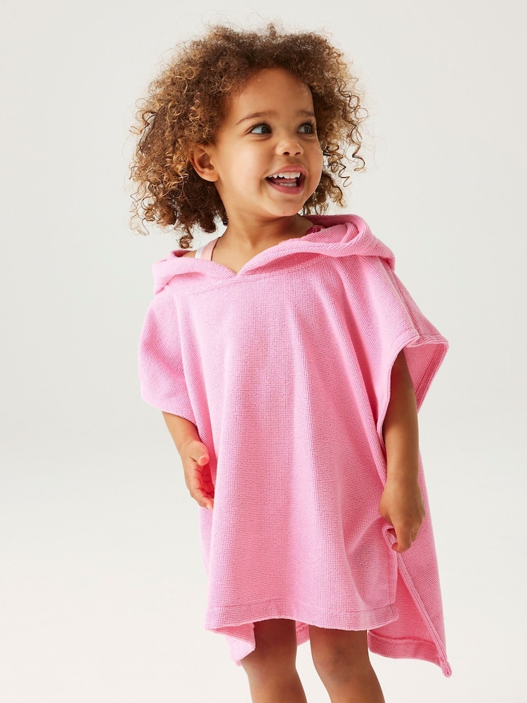 Regatta Pink Kids Animal Towel Robe - Image 1 of 7