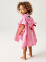 Regatta Pink Kids Animal Towel Robe - Image 2 of 7
