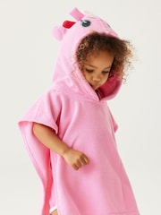 Regatta Pink Kids Animal Towel Robe - Image 4 of 7