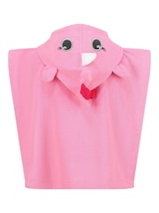 Regatta Pink Kids Animal Towel Robe - Image 6 of 7