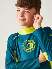 Regatta Blue Kids Hoku II Swim Top - Image 4 of 7