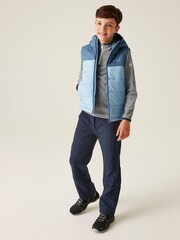 Regatta Blue Grey Kids Lofthouse II Heavyweight Bodywarmer - Image 3 of 6