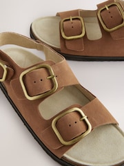 Светло-коричневый кожаный - Сандалии с ремешком на спине Forever Comfort® - Image 6 of 6