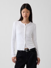 Hvit - Gap Modern Rund hals Cardigans - Bilde 1 av 4