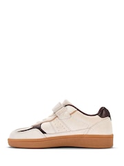 Clarks Cream Cypress Pop Kids Trainers - Image 2 of 6