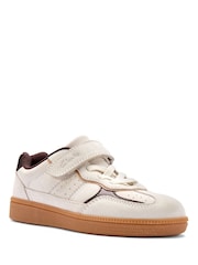 Clarks Cream Cypress Pop Kids Trainers - Image 3 of 6
