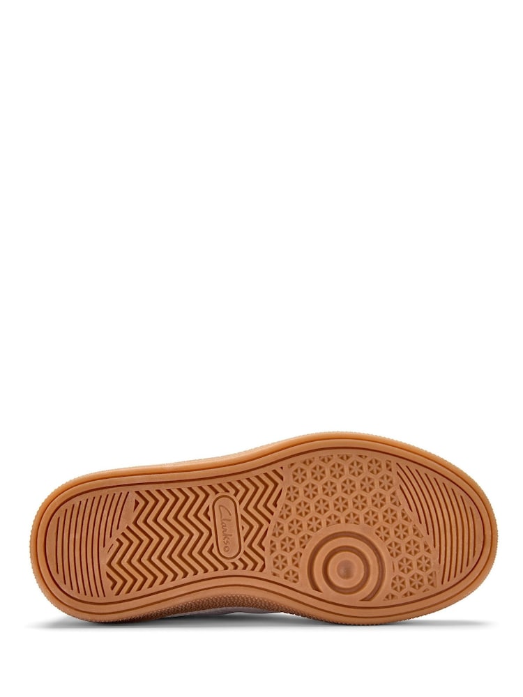 Clarks Cream Cypress Pop Kids Trainers - Image 6 of 6