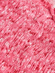 Pink Ditsy Shirred Blouse (3-16yrs) - Image 7 of 8