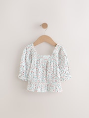 Cherry Print Shirred Blouse (3-16yrs) - Image 5 of 7