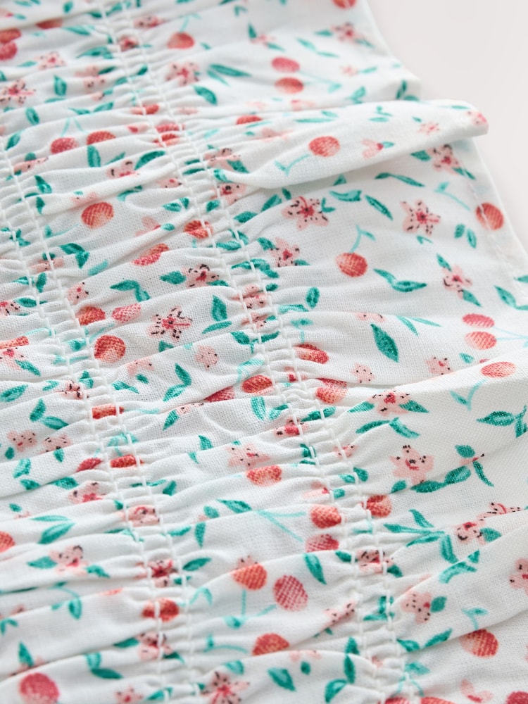 Cherry Print Shirred Blouse (3-16yrs) - Image 7 of 7 Cherry Print Shirred Blouse (3-16yrs) - Image 7 of 7