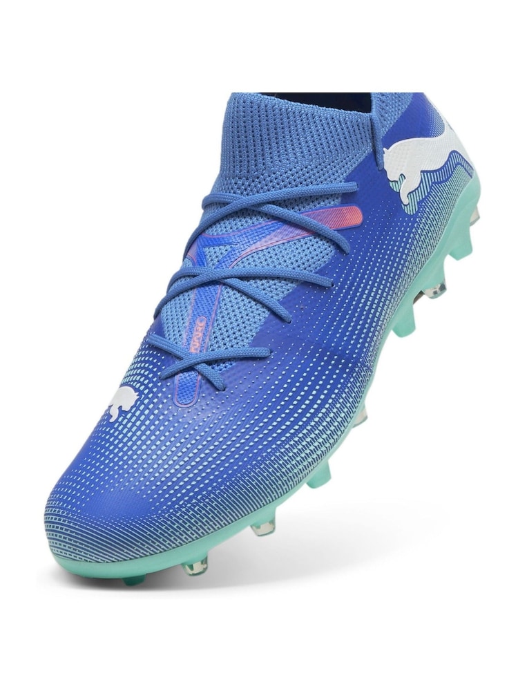 Puma Blue Mens FUTURE 7 MATCH MG Football Boots - Image 5 of 6