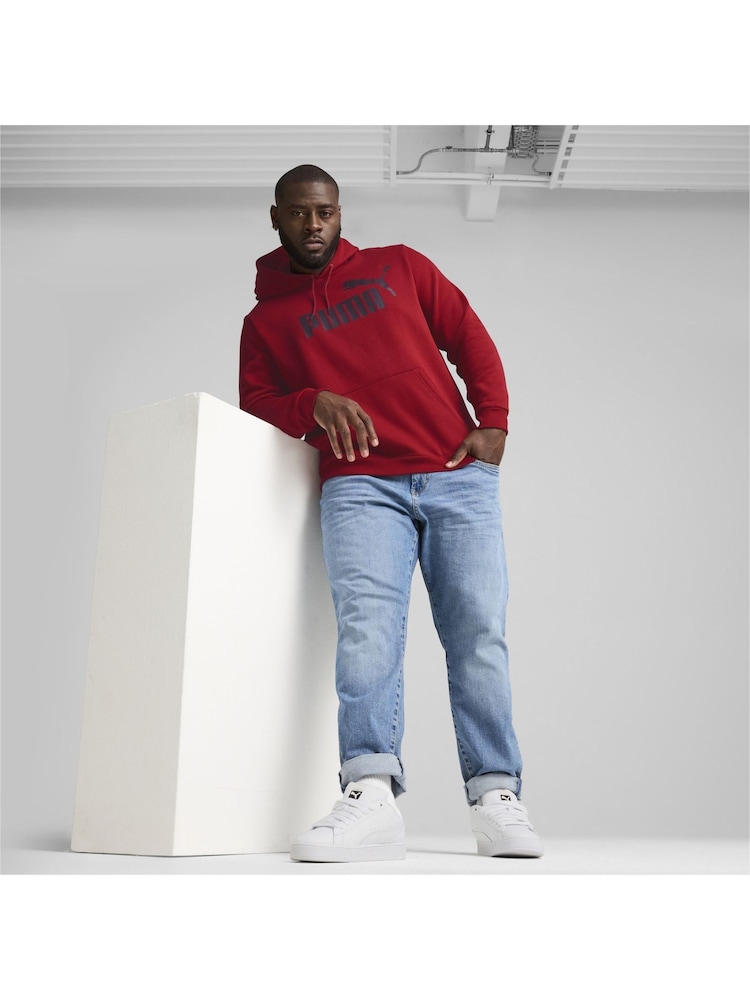 Puma Red Mens Essentials Big Logo Hoodie - Image 1 of 6