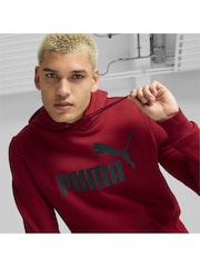 Puma Red Mens Essentials Big Logo Hoodie - Image 4 of 6