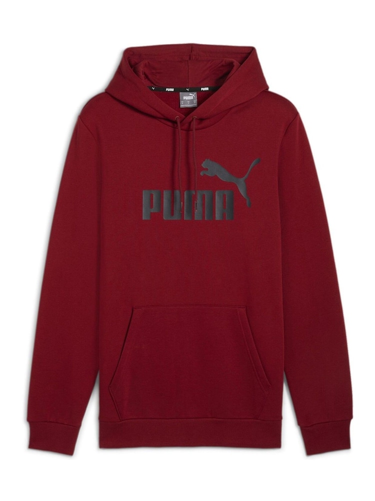 Puma Red Mens Essentials Big Logo Hoodie - Image 6 of 6