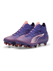 Puma Blue Womens ULTRA 5 MATCH+ FG/AG Football Boots - Image 4 of 6